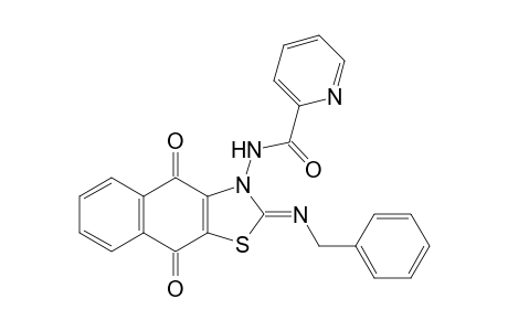 (Z)-N-(2-(Benzylimino)-4,9-dioxonaphtho[2,3-d]-thiazol-3(2H,4H,9H)-yl)picolinamide
