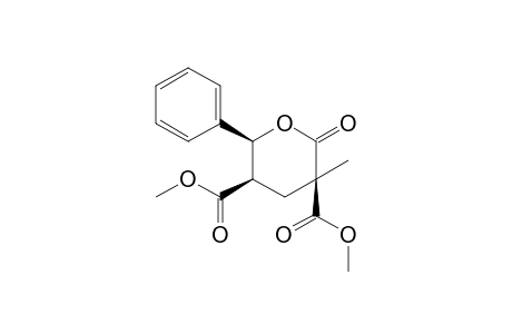 Dimethyl 3-methyl-2-oxo-c-6-phenyltetrahydro-2H-pyran-r-3,c-5-dicarboxylate