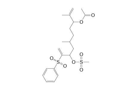 1,9-Decadiene-3,8-diol, 2,6-dimethyl-9-(phenylsulfonyl)-, 3-acetate 8-methanesulfonate