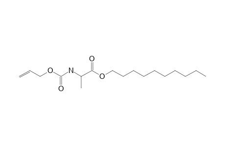 L-Alanine, N-allyloxycarbonyl-, decyl ester