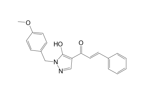 (2E)-1-[5-Hydroxy-1-(4-methoxybenzyl)-1H-pyrazol-4-yl]-3-phenylprop-2-en-1-one