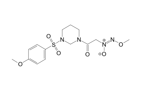 Methoxy[(2-{3-[(4-methoxybenzene)sulfonyl]-1,3-diazinan-1-yl}-2-oxoethyl)-oxo-azanylidene]amine