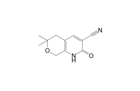 2-keto-6,6-dimethyl-5,8-dihydro-1H-pyrano[3,4-b]pyridine-3-carbonitrile
