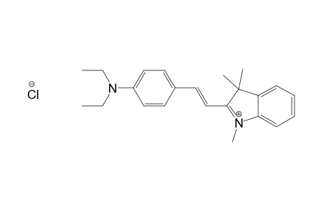 3H-Indolium, 2-[2-[4-(diethylamino)phenyl]ethenyl]-1,3,3-trimethyl-, chloride