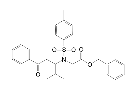 (phenylmethyl) 2-[(4-methyl-1-oxidanylidene-1-phenyl-pentan-3-yl)-(4-methylphenyl)sulfonyl-amino]ethanoate