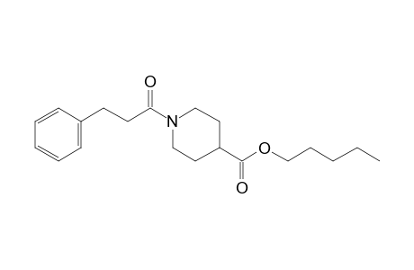 Isonipecotic acid, N-(3-phenylpropionyl)-, pentyl ester