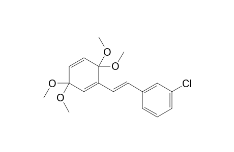 1-[(E)-2-(3-chlorophenyl)ethenyl]-3,3,6,6-tetramethoxy-cyclohexa-1,4-diene