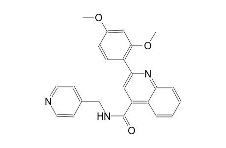 2-(2,4-dimethoxyphenyl)-N-(4-pyridinylmethyl)-4-quinolinecarboxamide