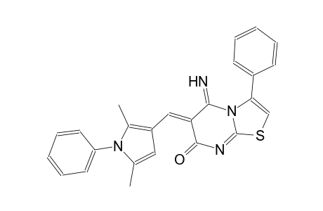 7H-thiazolo[3,2-a]pyrimidin-7-one, 6-[(2,5-dimethyl-1-phenyl-1H-pyrrol-3-yl)methylene]-5,6-dihydro-5-imino-3-phenyl-, (6Z)-
