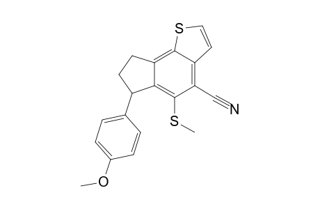 6-(4-Methoxyphenyl)-5-(methylthio)-7,8-dihydro-6H-cyclopenta[g]benzothiophene-4-carbonitrile