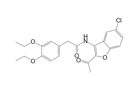N-(2-acetyl-5-chloro-1-benzofuran-3-yl)-2-(3,4-diethoxyphenyl)acetamide