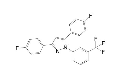3,5-bis(4-fluorophenyl)-1-[3-(trifluoromethyl)phenyl]pyrazole