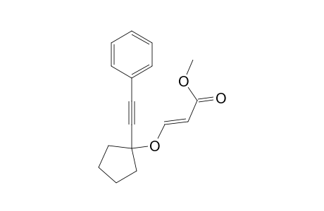(E)-Methyl 3-(1-(Phenylethynyl)cyclopentyloxy)acrylate