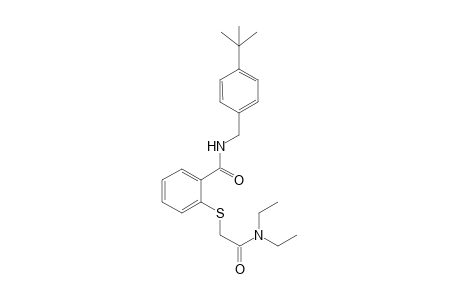 Benzamide, 2-[[2-(diethylamino)-2-oxoethyl]thio]-N-[[4-(1,1-dimethylethyl)phenyl]methyl]-