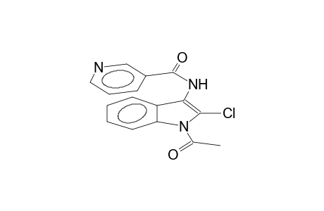1-acetyl-2-chloro-3-(3-pyridyl)carbonylamidoindole