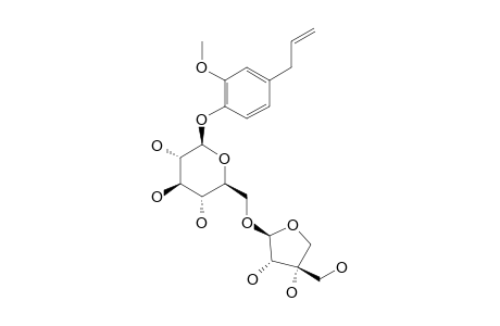 EUGENYL-O-BETA-APIOFURANOSYL-(1''->6')-O-BETA-GLUCOPYRANOSIDE