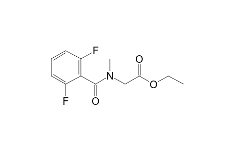 Sarcosine, N-(2,6-difluorobenzoyl)-, ethyl ester