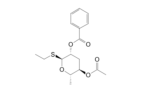 ETHYL-4-O-ACETYL-2-O-BENZOYL-3-DEOXY-1-THIO-ALPHA-L-ARABINO-HEXOPYRANOSIDE