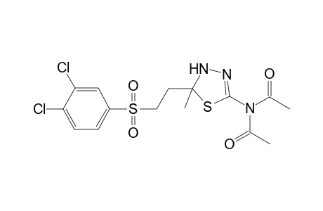 N-acetyl-N-(5-{2-[(3,4-dichlorophenyl)sulfonyl]ethyl}-5-methyl-4,5-dihydro-1,3,4-thiadiazol-2-yl)acetamide