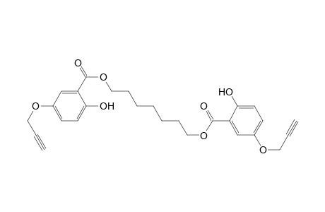 Benzoic acid, 2-hydroxy-5-(2-propynyloxy)-, 1,7-heptanediyl ester