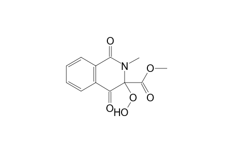 3-Hydroperoxy-2-methyl-1,4-dioxo-1,2,3,4-tetrahydroisoquinoline-3-carboxylic acid methyl ester