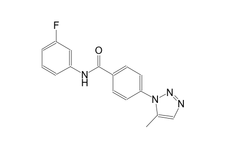 benzamide, N-(3-fluorophenyl)-4-(5-methyl-1H-1,2,3-triazol-1-yl)-