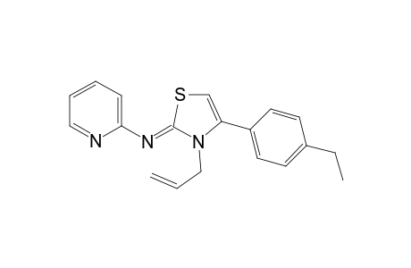 2-Pyridinamine, N-[4-(4-ethylphenyl)-3-(2-propenyl)-2(3H)-thiazolyliden]-