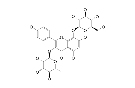 HERBACETIN-3-O-ALPHA-RHAMNOPYRANOSIDE-8-O-BETA-GLUCOPYRANOSIDE