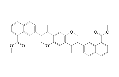 1,4-bis[3'-(8"-Methoxycarbonyl-2"-naphthyl)-2'-propyl]-2,5-dimethoxybenzene