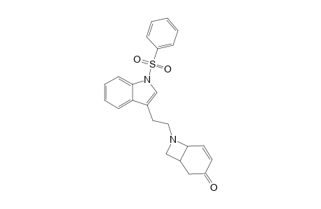 8-[N-(phenylsulfonyl)tryptophyl]-8-azabicyclo[4.2.0]oct-2-en-4-one