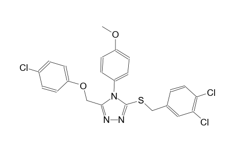 3-[(4-chlorophenoxy)methyl]-5-[(3,4-dichlorobenzyl)sulfanyl]-4-(4-methoxyphenyl)-4H-1,2,4-triazole