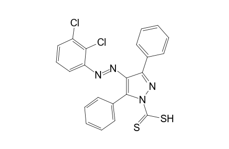 4-[(2,3-dichlorophenyl)azo]-3,5-diphenylpyrazole-1-carbodithioic acid