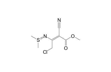 S,S-Dimethyl-N-[3'-chloro-1'-cyano-1'-(methoxycarbonyl)-1'-propen-2'-yl]sulfimide