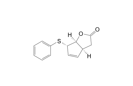 2H-Cyclopenta[b]furan-2-one, 3,3a,6,6a-tetrahydro-6-(phenylthio)-, (3a.alpha.,6.alpha.,6a.alpha.)-