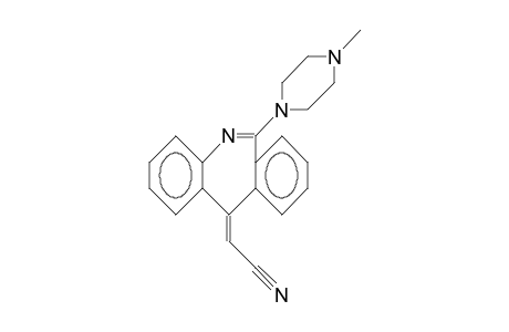 (E)-4-Cyanomethylene-7-(4-methyl-piperazinyl)-4H-dibenz(B,E)azepine