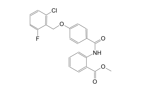 benzoic acid, 2-[[4-[(2-chloro-6-fluorophenyl)methoxy]benzoyl]amino]-,methyl ester