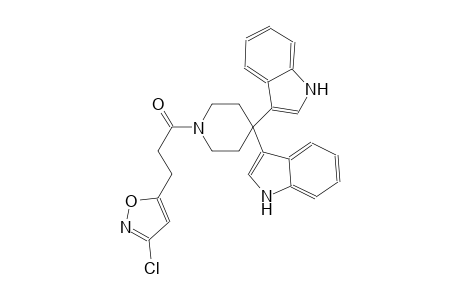1H-indole, 3-[1-[3-(3-chloro-5-isoxazolyl)-1-oxopropyl]-4-(1H-indol-3-yl)-4-piperidinyl]-