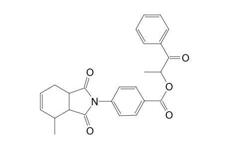 (1-methyl-2-oxo-2-phenyl-ethyl) 4-(4-methyl-1,3-dioxo-3a,4,7,7a-tetrahydroisoindol-2-yl)benzoate