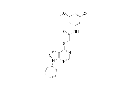 N-(3,5-dimethoxyphenyl)-2-[(1-phenyl-1H-pyrazolo[3,4-d]pyrimidin-4-yl)sulfanyl]acetamide