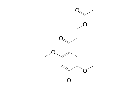 3-(4-HYDROXY-2,5-DIMETHOXYPHENYL)-3-OXOPROPYL-ACETATE