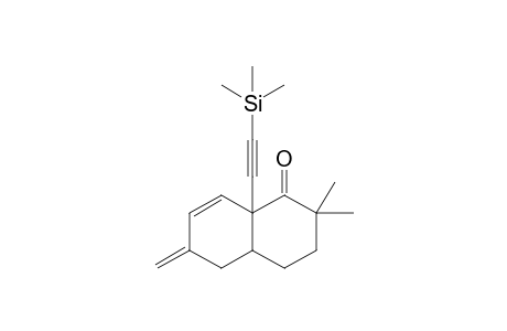 8a-(Trimethylsilylethynyl)-3,4,4a,5,6,8a-hexahydro-2,2-dimethyl-6-methylidenenaphthalen-1(2H)-one