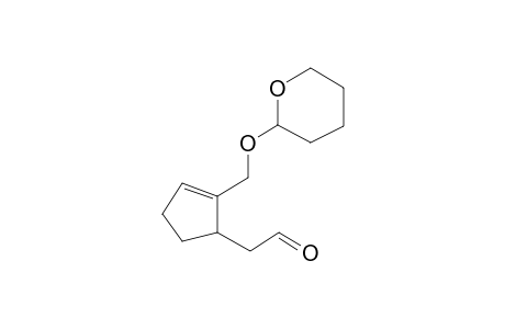 (2-[(Tetrahydro-2H-pyran-2-yloxy)methyl]-2-cyclopenten-1-yl)acetaldehyde