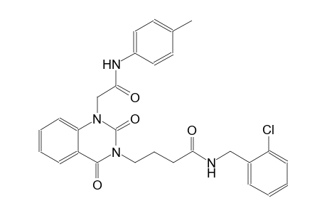 N-(2-chlorobenzyl)-4-(2,4-dioxo-1-[2-oxo-2-(4-toluidino)ethyl]-1,4-dihydro-3(2H)-quinazolinyl)butanamide