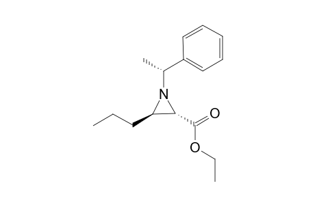 (2S,3R)-1-((R)-1-Phenyl-ethyl)-3-propyl-aziridine-2-carboxylic acid ethyl ester