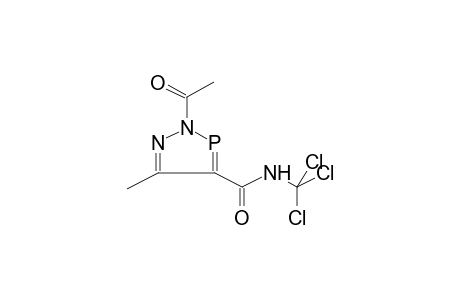 2-ACETYL-4-(N-TRICHLOROMETHYLAMINOCARBONYL)-5-METHYL-1,2,3-DIAZOPHOSPHOLE