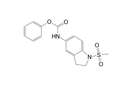 carbamic acid, [2,3-dihydro-1-(methylsulfonyl)-1H-indol-5-yl]-, phenyl ester