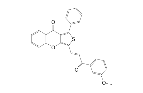 1-Phenyl-3-[3'-(3"-methoxyphenyl)-3'-oxoprop-1'-en-1'-yl]-9H-thieno[3,4-b]chromen-9-one