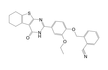 benzonitrile, 2-[[2-ethoxy-4-(3,4,5,6,7,8-hexahydro-4-oxobenzo[4,5]thieno[2,3-d]pyrimidin-2-yl)phenoxy]methyl]-