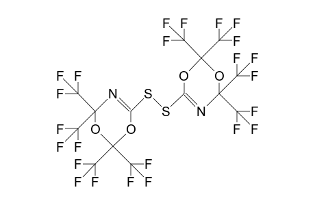 Bis(2,2,4,4-tetrakis[trifluoromethyl]-4H-1,3,5-dioxazin-6-yl)-disulfide