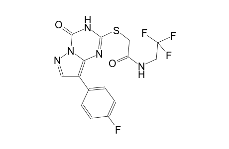acetamide, 2-[[8-(4-fluorophenyl)-3,4-dihydro-4-oxopyrazolo[1,5-a][1,3,5]triazin-2-yl]thio]-N-(2,2,2-trifluoroethyl)-